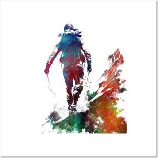 Mountaineer climbing sport art #mountaineer #climbing #sport Posters and Art